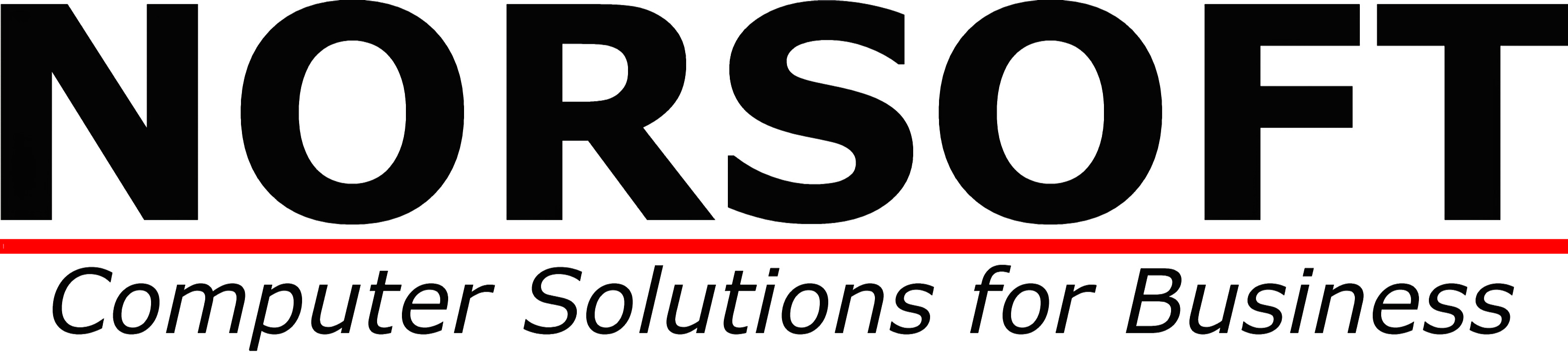 Norsoft logo with bold black text and the tagline 